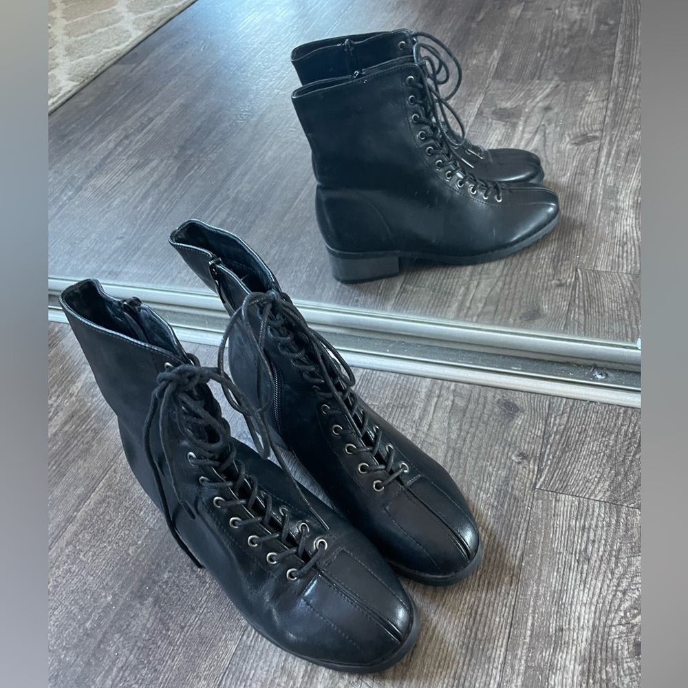 Stuart Weitzman Lace-Up Booties
